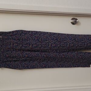 Size Small Liz Claiborne Floral Straight Leg Pants